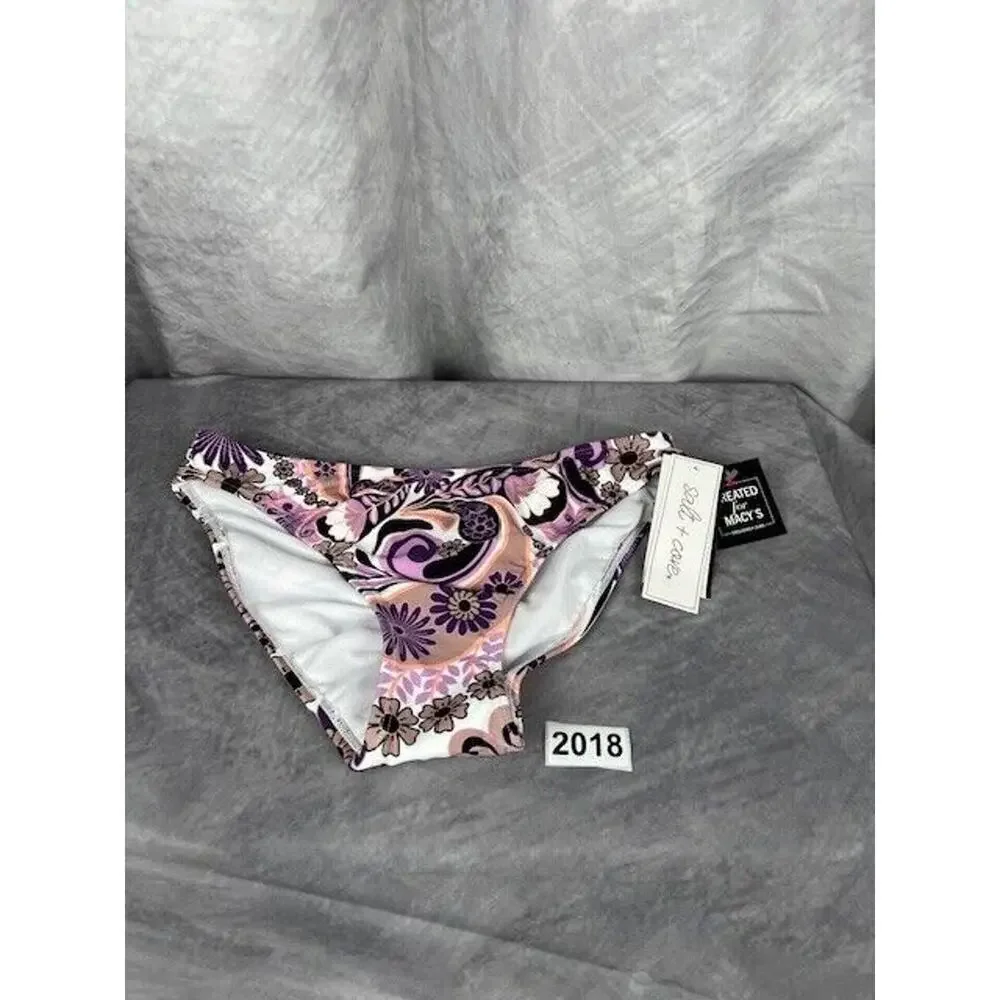 Salt + Cove Juniors' Printed Hipster Bikini Bottoms Swimwear Multi Size S